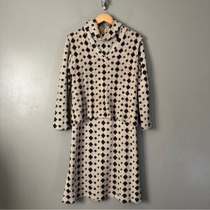 Vintage Jeremy by Alan Phillips Patterned Dress and sweater
